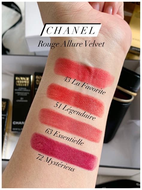 chanel rouge allure swatches|chanel rouge allure velvet.